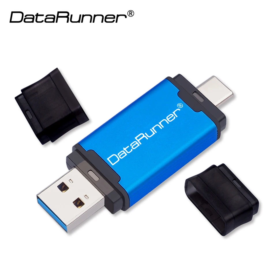 DataRunner TYPE-C USB3.0 USB-Flash-drev, Pen-Drev til Type-C/PC 512GB 256GB 128GB 64GB 32GB Ekstern Storage 2 i 1 Pendrive
