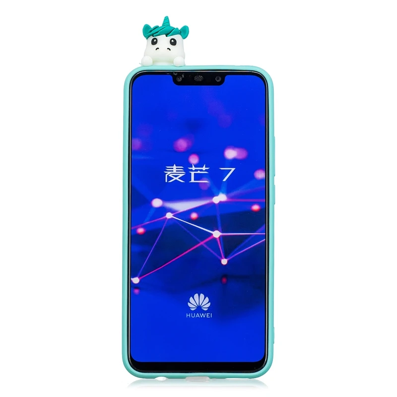 Etui Huawei Mate 20 Lite Tilfælde Dække 3D Søde Panda Unicorn Silikone Tilfældet for Funda Huawei Mate 20 Lite Tilfælde telefontok kvinder