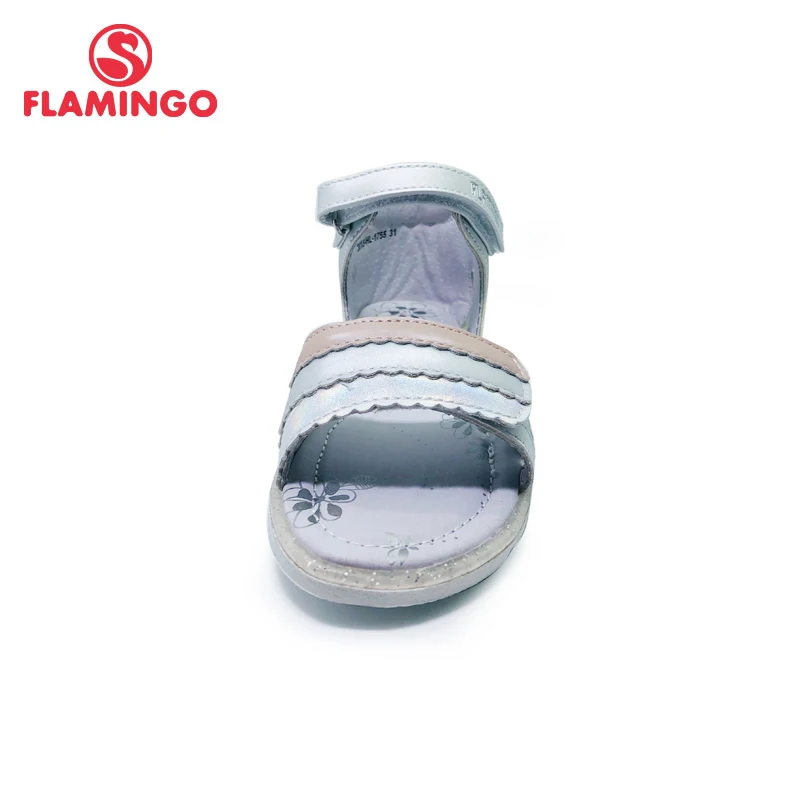 FLAMINGO 2020 Piger' sommer pailletter pryder plus-size del af deres sandaler STØRRELSE 31-36# 201S-HL-1755