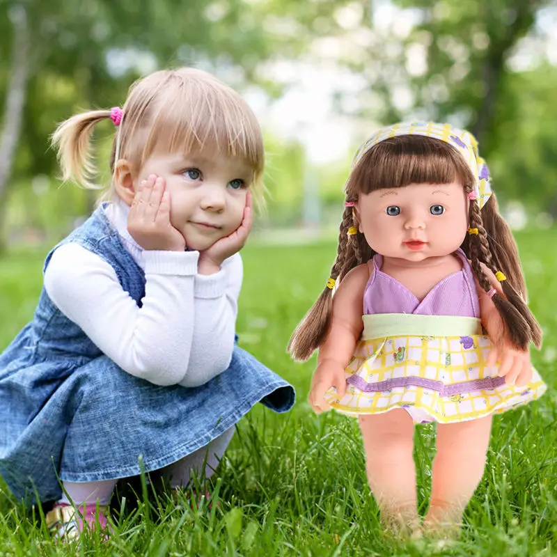 Søde Simulering Livagtig Dukke Legetøj til Piger Dejlig Blød Vinyl Tale Lyd Børn Formilde Ledsage Foregive Spille Toy Dolls