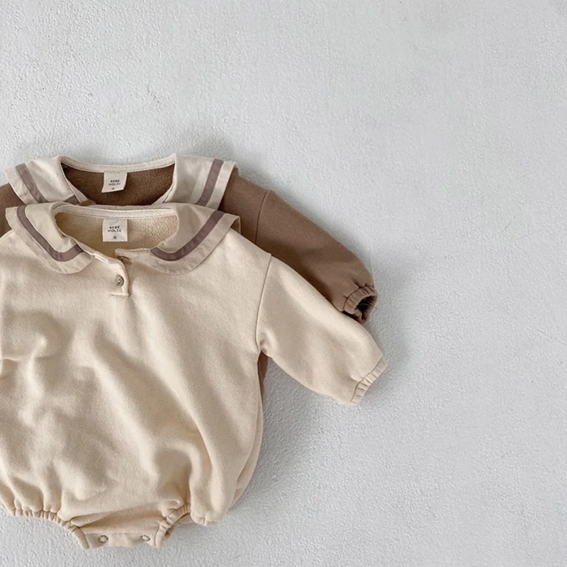 MILANCEL 2020 baby body matros krave toddler drenge tøj infant piger ét stykke