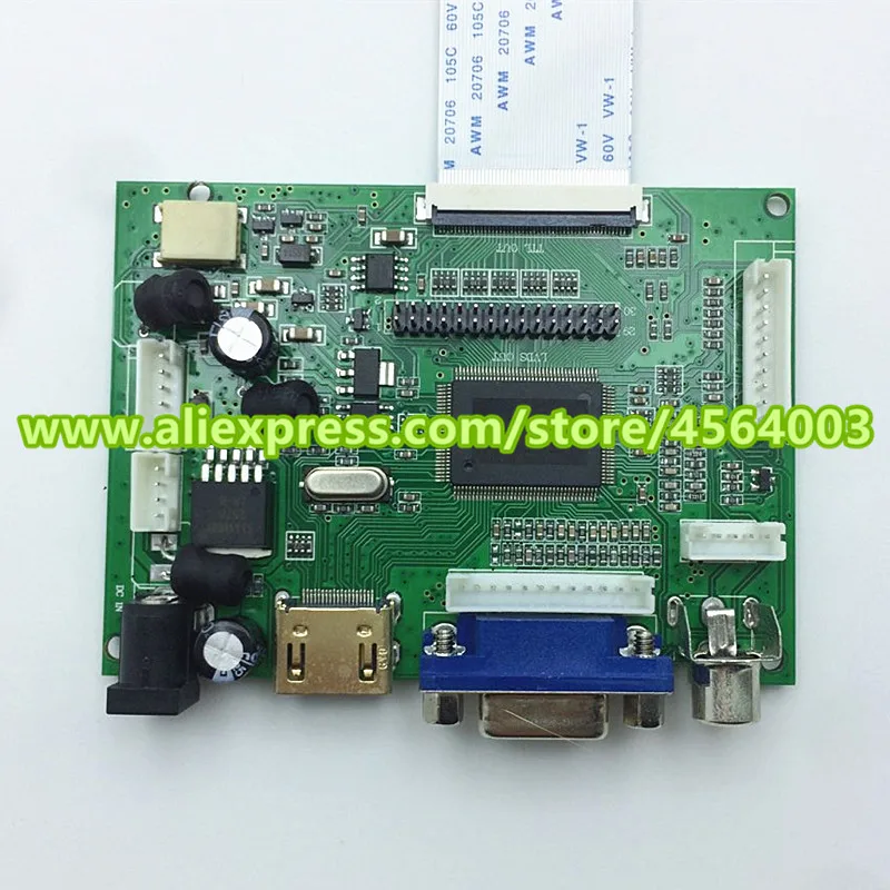 6.2 inch universal 60pin TTL-display LCD-Skærm driver board controller-skærmen HSD062IDW1 A00 A02 for Raspberry pi PC kit
