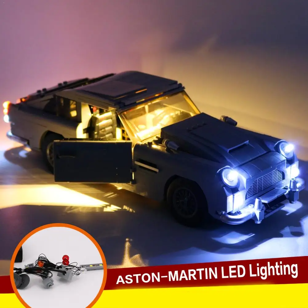 LED Lys sæt Til Lego 10262 DB5, James Bond Belysning Legetøj Mursten Med opbevaringsboks Legetøj Tilbehør
