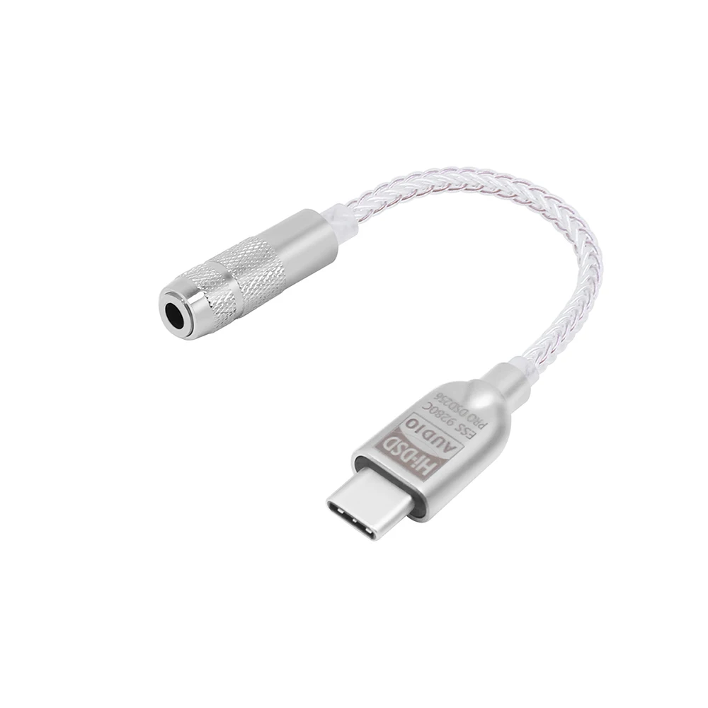USB-C 3,5 mm Audio Adapter Bærbare DAC Type C Jack ES9280c Pro Bedre End Meizu DAC 32bit384khz for Samsng S20/Note20 iPad