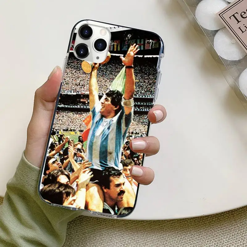 Diego Armando Maradona fodbold-afspiller Telefonen Tilfælde Dække Funda Shellfor iPhone-11 Pro XS MAX 12 MINI-XR-X