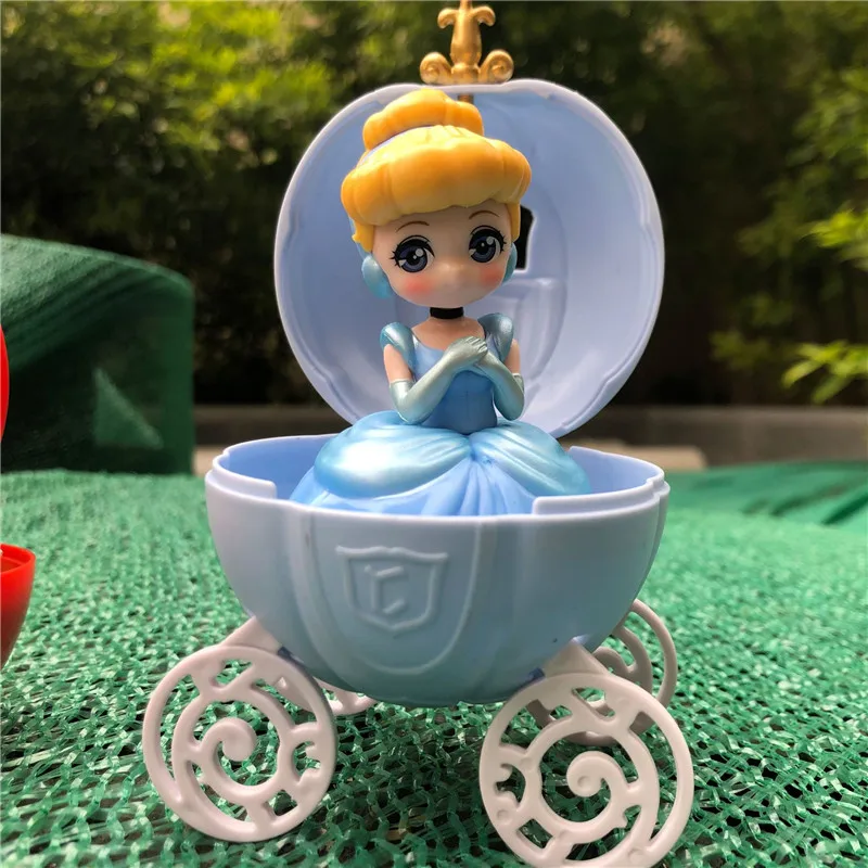 3 stykker/sæt kapslen legetøj Kreative Prinsesse Snehvide Havfrue dukke gave til børn Kage dekoration legetøj til pige