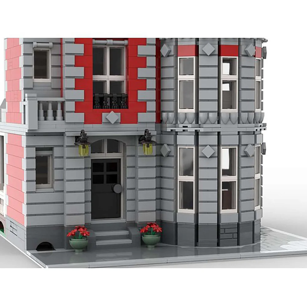 MOC Slot Villa Kompatibel Venner, Serie Retro Villas byggesten Kit Toy DIY Pædagogiske Børn Julegave