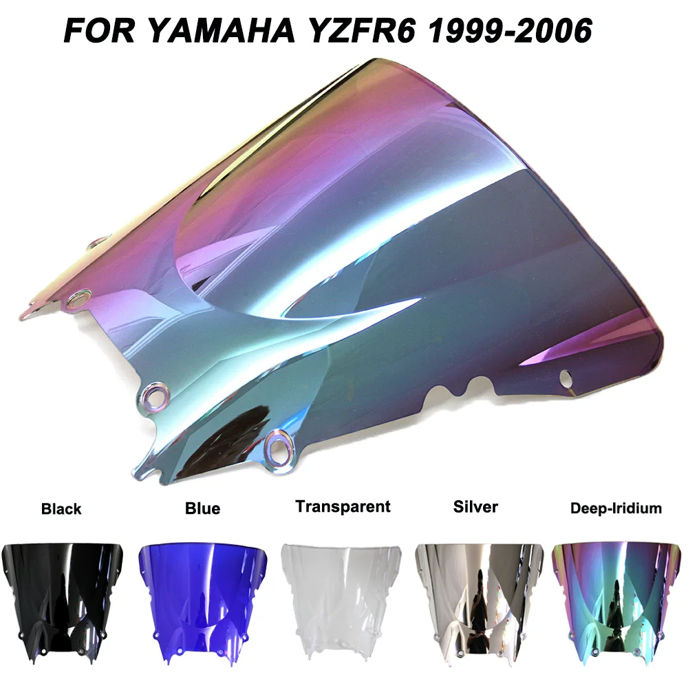 Motorcykel Motorcykel Forruden Dobbelt Boble Forrude vindafvisere Til Yamaha YZFR6 YZF R6 yzf r6 1999-2002