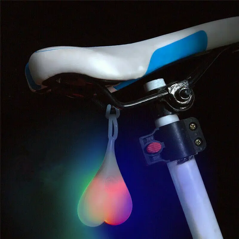 Ny Cykel baglygte Silikone bike Cykel Tilbage Bageste Hale Cykling af LED Lys, Hjerte, Bold Æg Sikker Lampe