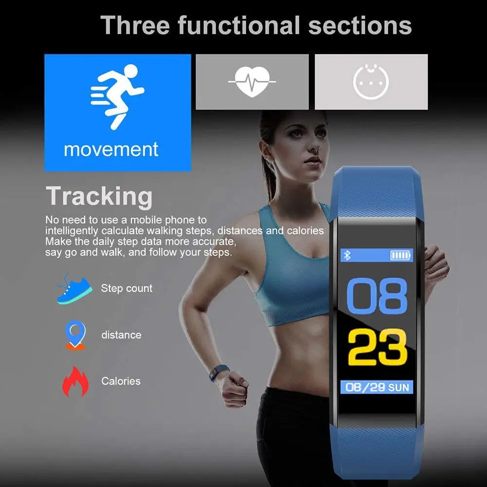 Sport Armbånd Band Ure Digital Ure Til Mænd Elektroniske Armbåndsur LED Armbånd Skridttæller Smarte bærbare Håndled Ur