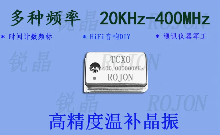 Høj Frekvens 400MHz Høj Præcision Temperatur Kompenseret Krystal Oscillator TCXO 0,1 ppm