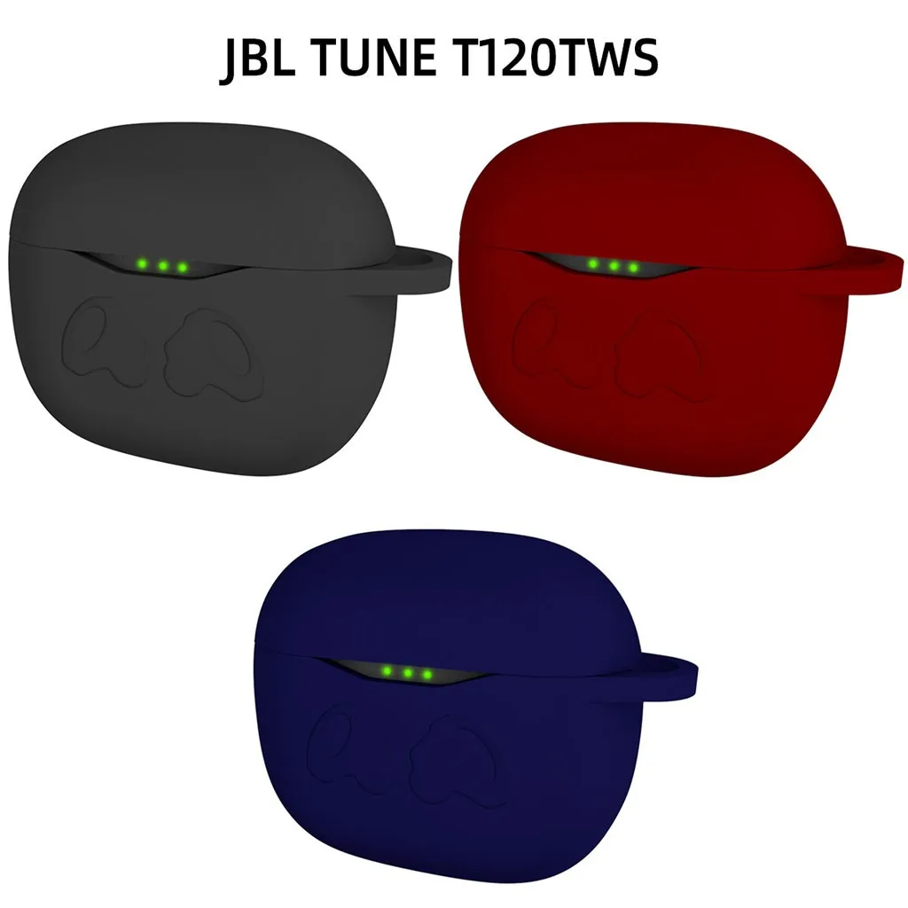 Nye Anti-fald Silikone Øretelefon Sag, Beskyttende Cover Shell for JBL Tune T120 TWS Trådløse Bluetooth Hovedtelefoner Tilbehør