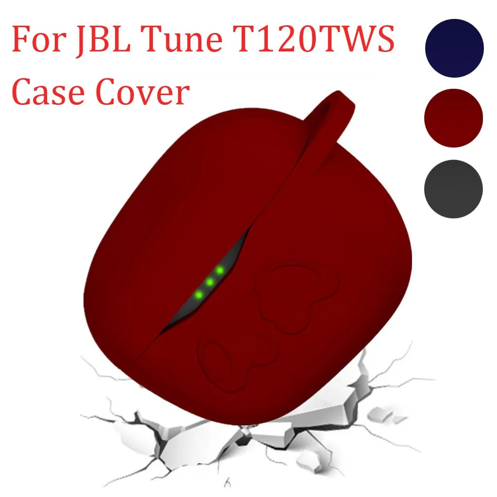 Nye Anti-fald Silikone Øretelefon Sag, Beskyttende Cover Shell for JBL Tune T120 TWS Trådløse Bluetooth Hovedtelefoner Tilbehør