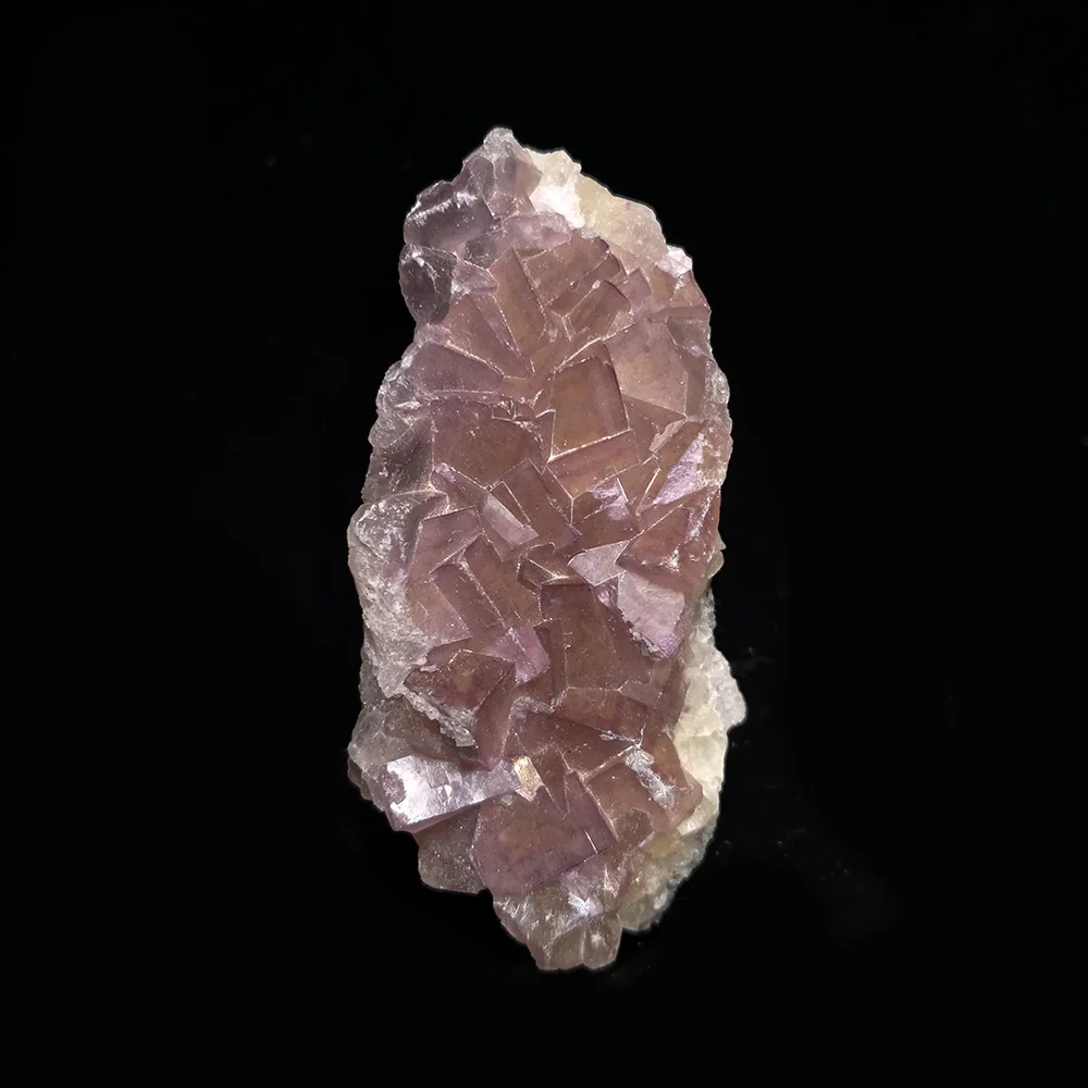 124 g natursten Lilla Satin Mekaniske Mineral Krystal-Prøve Fra Yaogangxian Hunan Provinsen i Kina A4-1