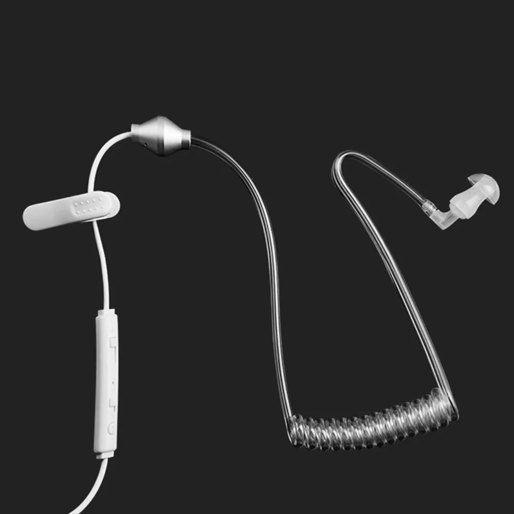 FBI-Style In-Ear Headset Sikkerhed Super Bas, Stereo Støj Øretelefoner Ørestykke strålingsbeskyttelse Øretelefon