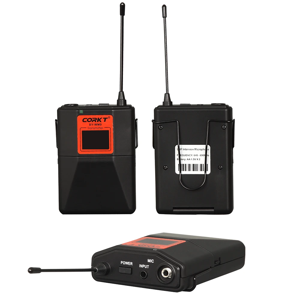 Professionelle trådløse mikrofon til optagelse SLR-kameraer og videokameraer og mobiltelefoner Interview Video Optagelse UHF revers mic
