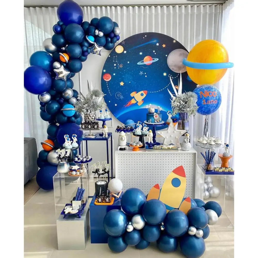89pcs det Ydre Rum Part Raket Astronaut Folie Balloner Galaxy Tema Party Boy Fødselsdag Dekoration Luft Globals Børn Fordel
