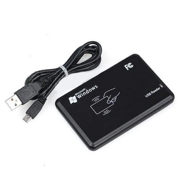 Dobbelt Frekvens RFID-Kort-Læser, USB-125khz Proximity Sensor 13,56 mhz smartcard-ID, IC-Læser til adgangskontrol