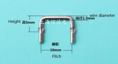 Gratis forsendelse Shunt modstand Mangan kobber ledning modstand prøvetagning modstand 0.005 R 5MR wire diameter på 1,5 mm 100pcs/masse