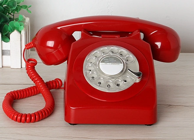 Mode 1951 kabel monteret antik, vintage telefon husstand Drej dial telefon
