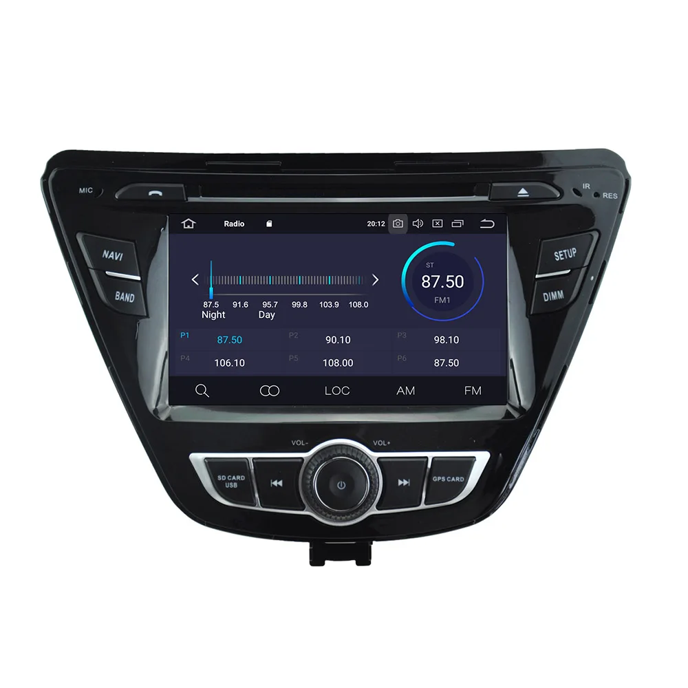 Android-10.0 4G+64GBCar DVD-afspiller, GPS-navigation, radio Stereo For Hyundai Elantra+ car multimedia-system bil hovedenheden IPS
