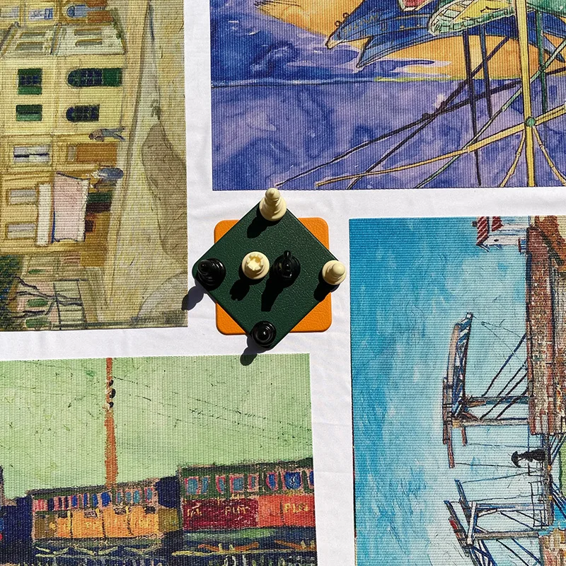 Van Gogh Monet Olie Maleri PVC Dækkeservietter til spisebordet Stjerneklar Nat Print Te Bordskånere i Hotellets Køkken Tilbehør Hjem Indretning