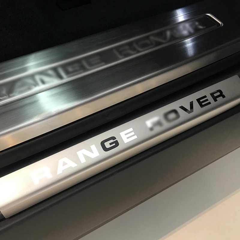 4stk Rustfrit Stål Bil Dør Karmen Scuff Plate Trim Vagter Vindueskarme Pad Tærskel For land rover Range Rover Sport-2020