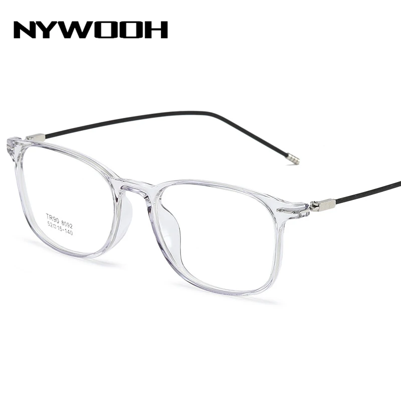 NYWOOH Ultralet tr90 Briller Rammer Mænd Classic Falske Briller Ramme for Kvinder Gennemsigtig Optiske Briller