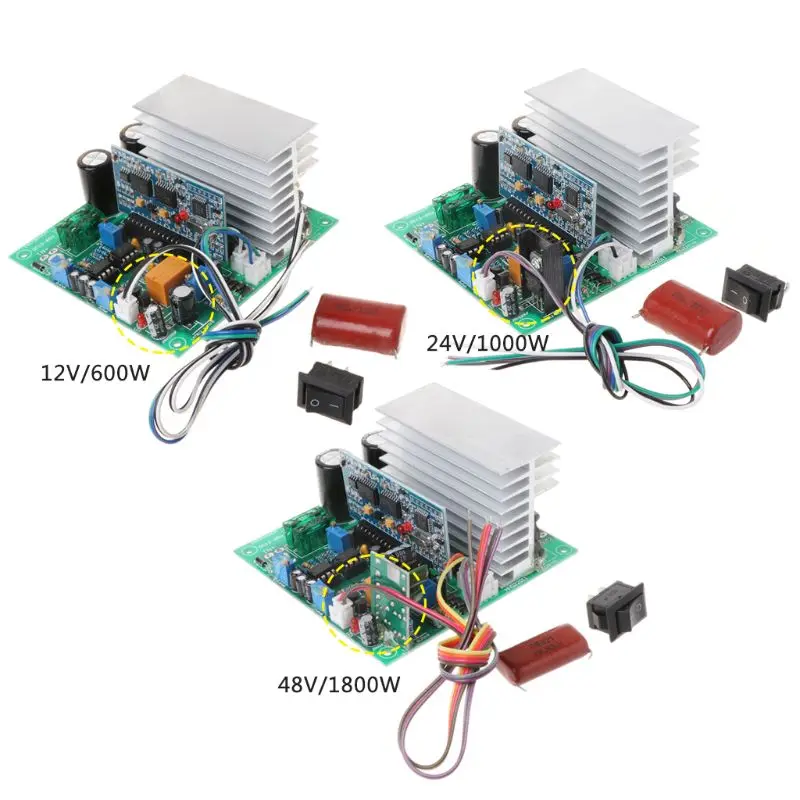 Pure Sine Wave Power Frequency Inverter Board 12/24/48V 600/1000/1800W Færdig yrelser For DIY
