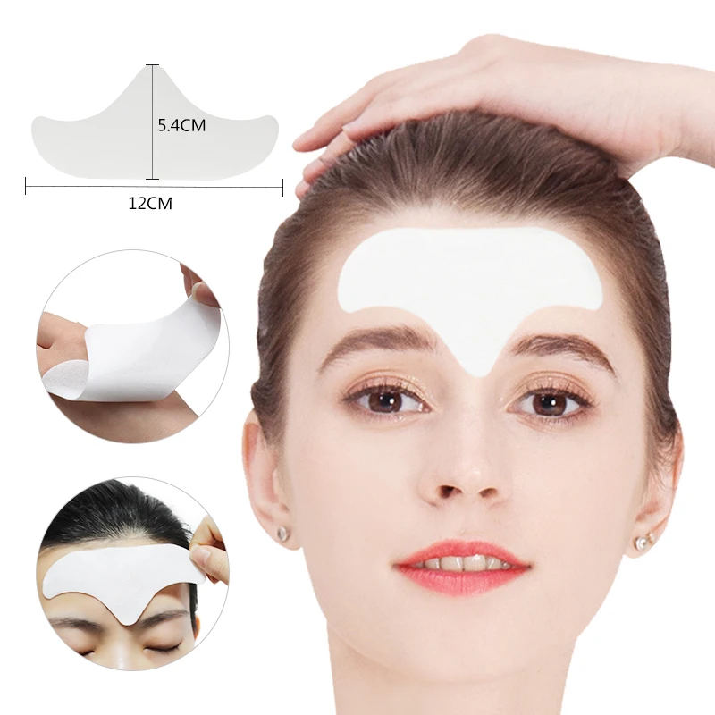 10 stk Pande Linje Fjernelse Anti-rynke Klistermærker rynke panden Treatment Anti-aging Løfte Masken Patch Hud Pleje Facial bomuld Pad