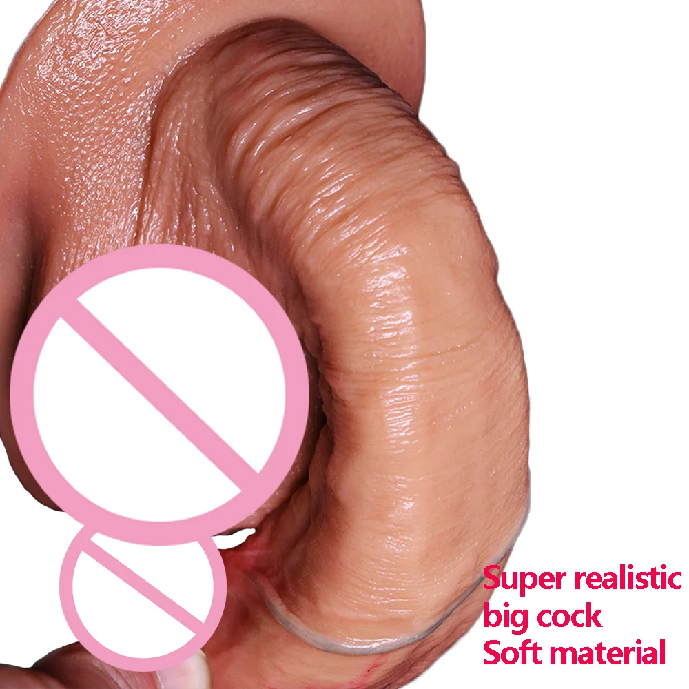 Strapon Dildoer Hud Følelse Silikone Dildo Realistisk Cock Sex Legetøj Naturtro Penis For Kvinder Håndsex Voksen Sex Produkter