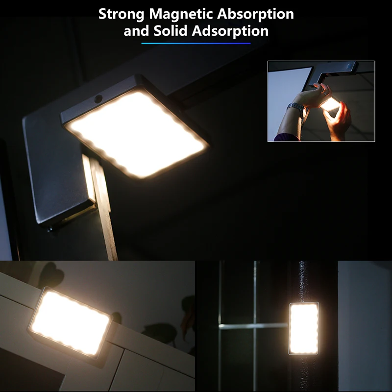 VIJIM VL-1 Mini LED Video Lys Magnetiske Dæmpbar Fotografering Belysning På Kamera 96 Led-Lampe W Kold Sko Høj CRI96