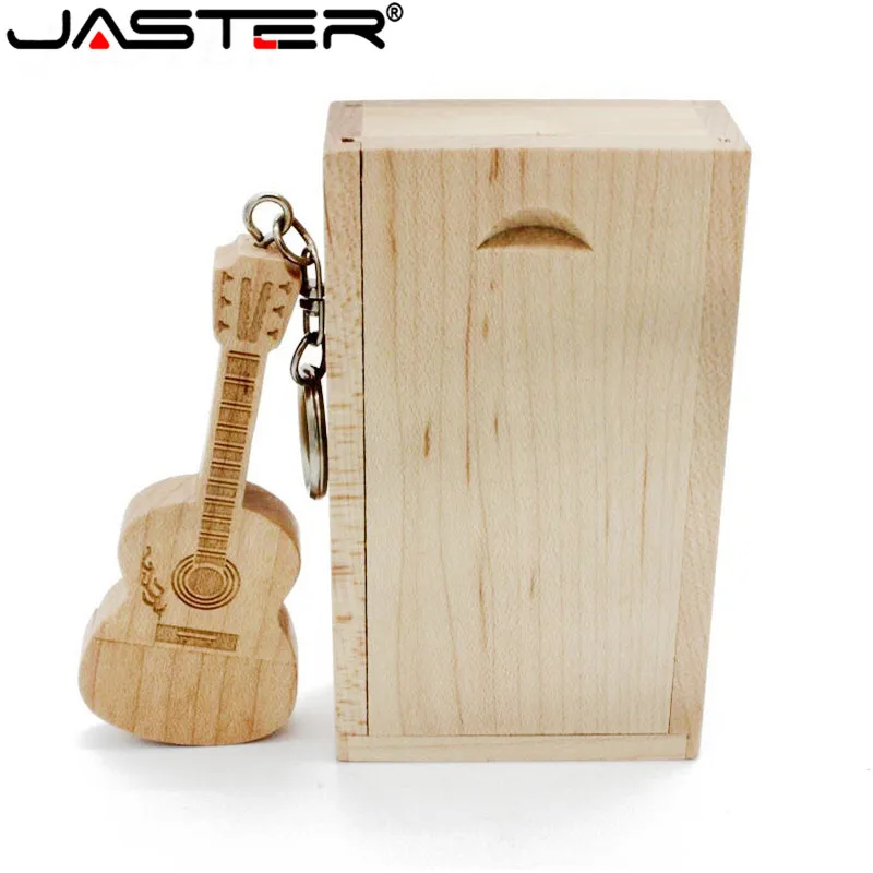 JASTER Guitar Træ-USB-flash-drev, Pen-drev 8GB 16GB (5PCS Gratis LOGO Tilpasset) Maple Max Pendrive 32GB Hukommelse Stick gaver