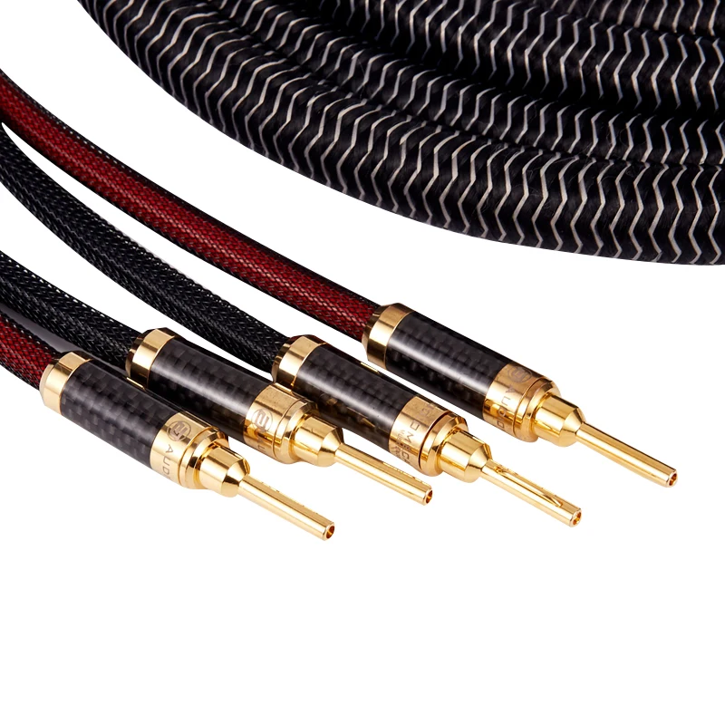 1pair AUDIOMECA hifi højttaler kabel OFC rent kobber audio-forbindelseskablet