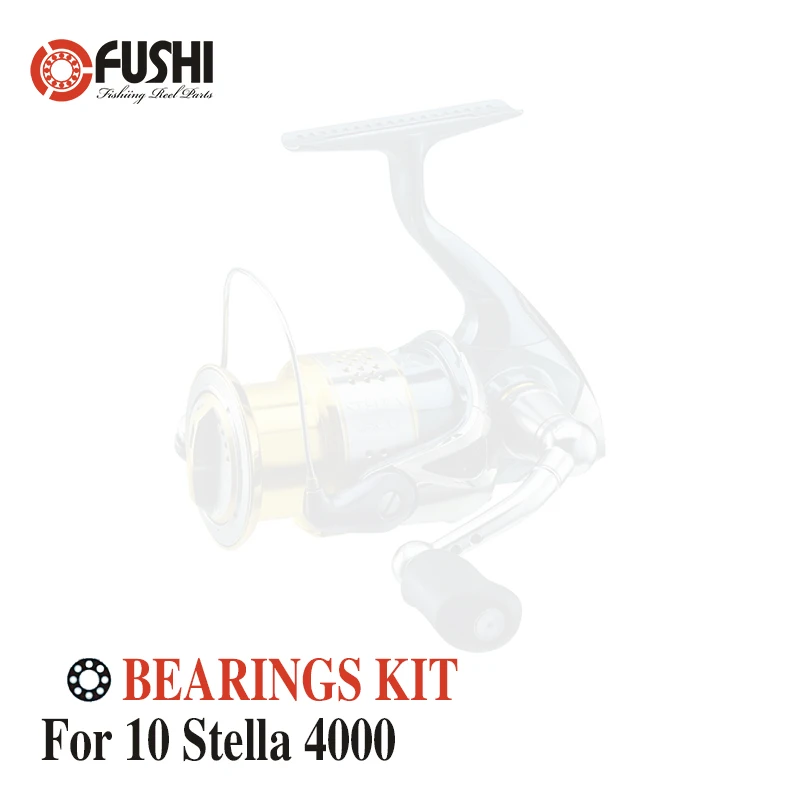 Fiskehjul Rustfrit Stål Kuglelejer Kit Til Shimano 10 Stella 4000 / 02436 Roterende hjul, Forsynet med Kits