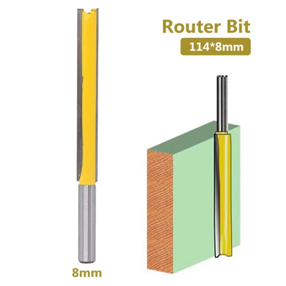 8mm Skaft Beskæring Skære-Router Smule Carbide Fræser Woodworker Værktøjer til Router-Bit For Lige at Trimme Cutter Router Bit
