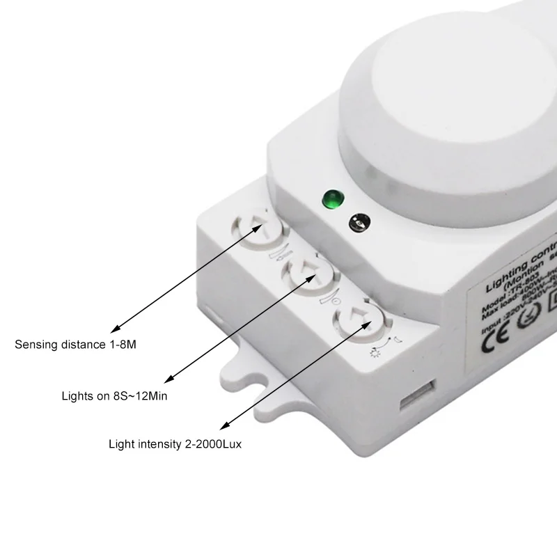 Smart Home 5,8 GHz HF System LED Mikrobølgeovn Radar Motion Sensor Lys Skifte Krop Motion Detektor med Google Startside Alexa Indehaver