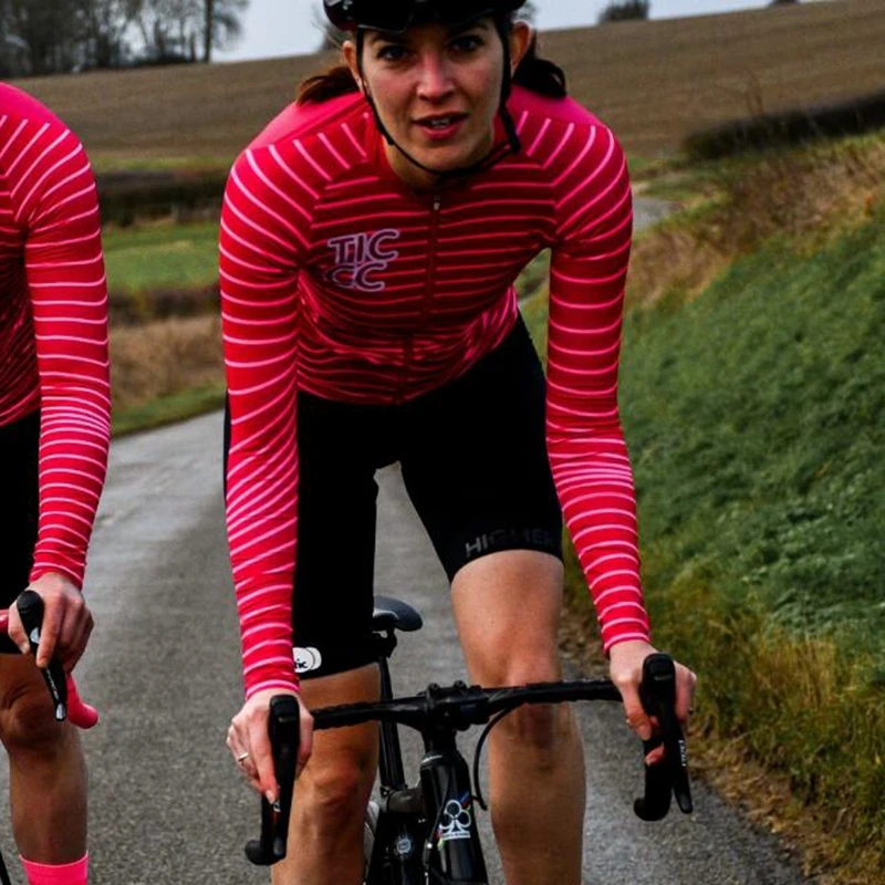Sommeren Voksne Kvinder Cykel Tøj 2020 TICCC Road Bike team, lange ærmer cyklus shirt Gear Udendørs Sport fuld ærme Jersey top