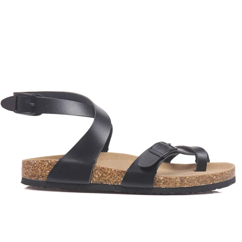 Hot salg 2019 Nye mode mænd Sommeren Stranden i Cork Sandaler Hjemme med Afslappet Elskere sandaler Forskellige farver Unisex sko størrelse 35-43