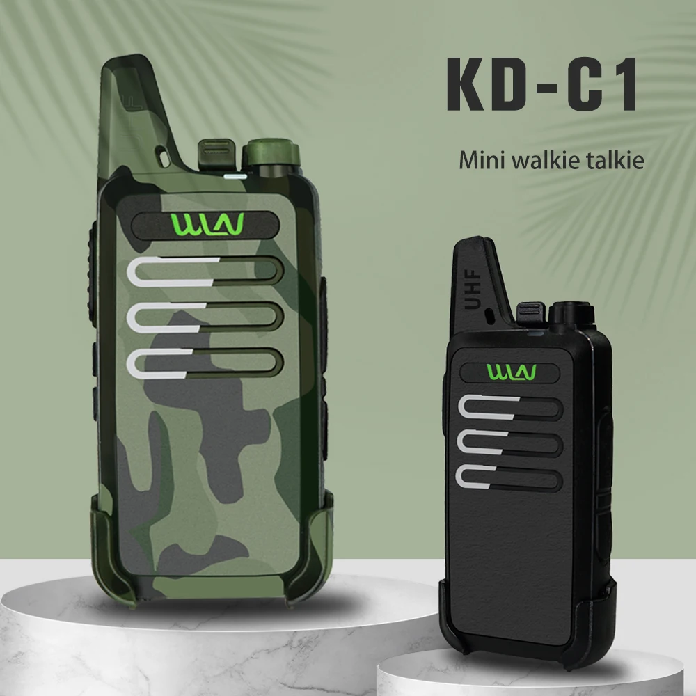 Baofeng WLN KDC1 uhf-Båndet Mini-Walkie Talkie sæt KD-C1 Plus Bærbare USB Charge Håndholdte To Måde Skinke Radio KD C1 Jagt, Vandreture