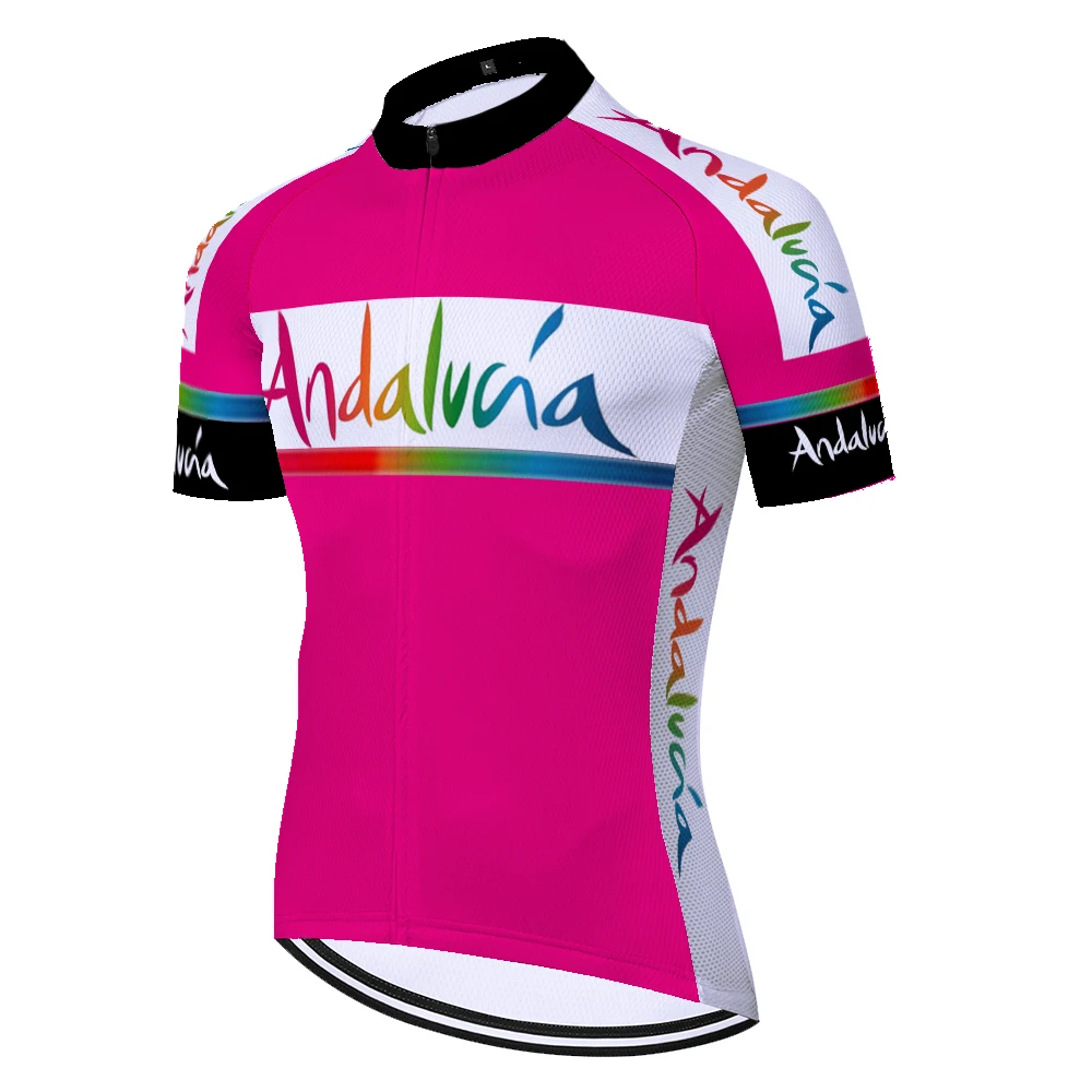 Spanien ANDALUSIEN kortærmet trøje mænd bike jersey sommeren åndbar hurtig tør tenue cycliste homme pro team 2020