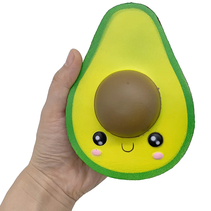 Søde Avocado DIY Antistress Klem Legetøj Simuleret Frugt Serie Langsom Stigende Stress Relief Sjovt Legetøj for Voksne Baby DIY Xmas Gave
