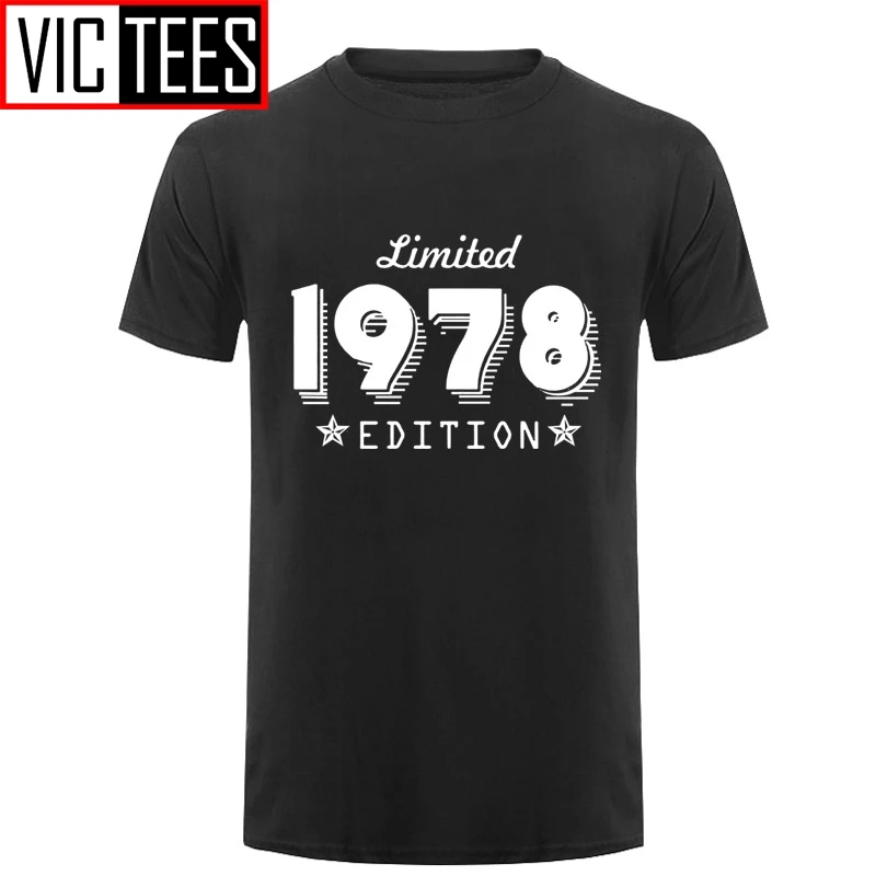 Mænd Udgave 1978 Født i 40-Års Fødselsdag, Alder Tendens Begrænset til Stede O-Neck T-Shirts Til Mænd