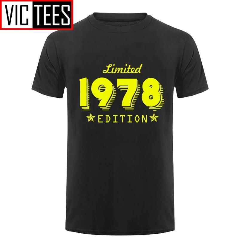 Mænd Udgave 1978 Født i 40-Års Fødselsdag, Alder Tendens Begrænset til Stede O-Neck T-Shirts Til Mænd