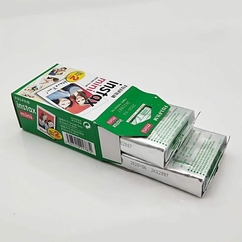 Fujifilm Instax Mini Instant Film (5 Twin Packs, 100 Antal Billeder)+60 Mærkat Billeder+10 Plast Bruser Billeder+20 Papir Billeder