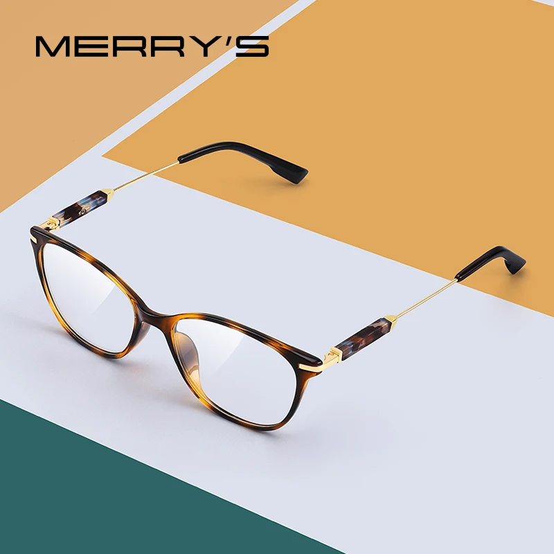 MERRYS DESIGN, Mode Kvinder Cat Eye Briller Ramme Nærsynethed Recept Optiske Briller S2808