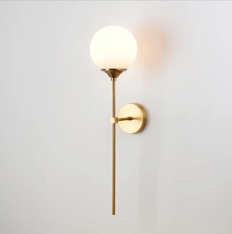 Moderne Glas væglampe Guld Led-Væg Lys Inventar til Indretning Soveværelse Badeværelse Spejl Lys Nordiske Indendørs Armatur E14