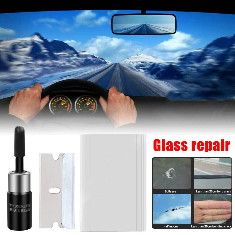 Bil Forrude Reparation værktøj DIY Vindue Reparation Værktøjer Forrude Glas Bunden Knæk Gendan Vindue Skærmen