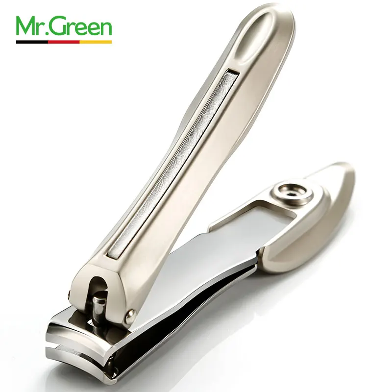 MR. GREEN Høj kvalitet nyt produkt, god kvalitet Rustfrit stål kurve senior finger tang Stor finger nail clipper saks