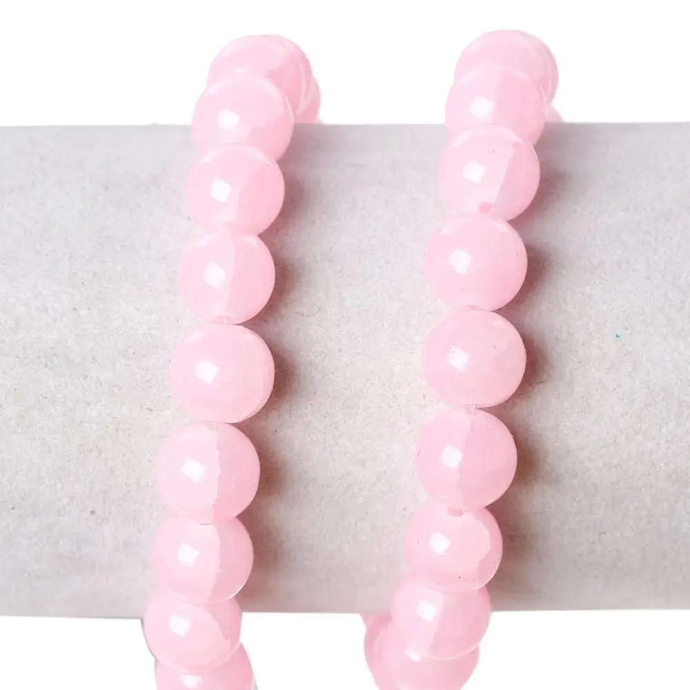 Krystal Glas Løse Perler Runde Pink Blå Crackle Perler Til Smykker DIY Håndlavede Øreringe, Halskæde Gave Komponenter Charms
